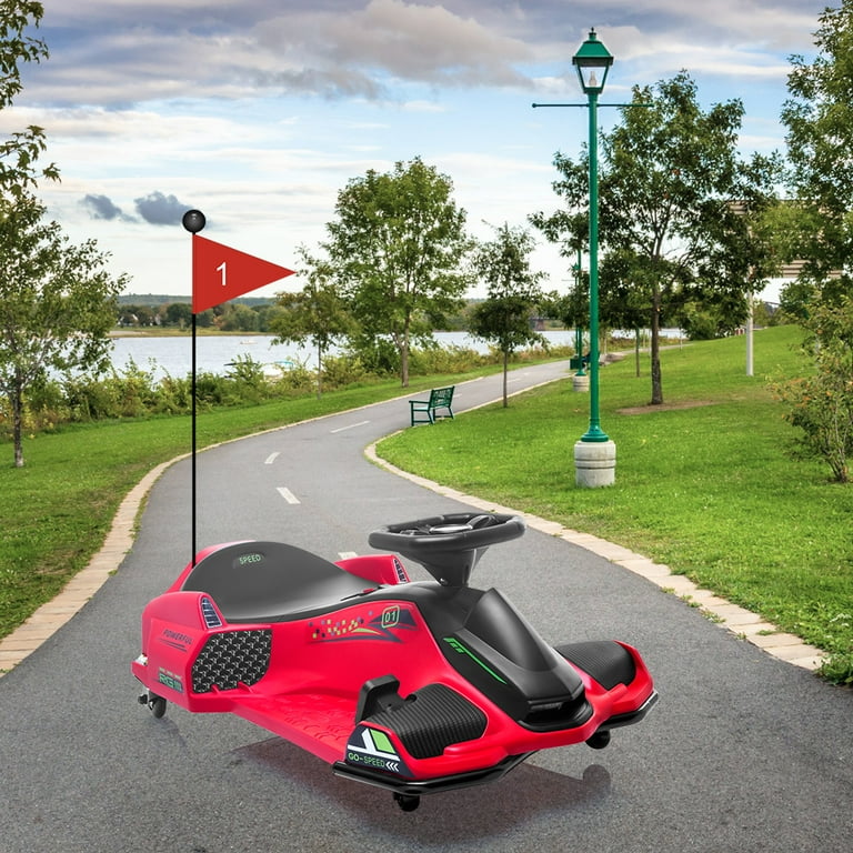 Shininglove 24V Kids Drift Car Kids Electric Drifting Go Kart