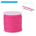 thumbnail image 2 of Unique Bargains Cordon en Satin de Nylon 0,8 mm x 109 Yard Corde Tressée à Perles 0,8 mm, Rouge Rose Fluorescent, 2 of 6