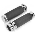 thumbnail image 3 of Motorcycle Handlebar Grips Handle Sleeve Silver Non-Slip Accessory Fits for Honda, 3 of 11