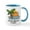 White/Blue Inside, variant on CafePress - Florida Cocoa Beach Mugs - 11 oz Ceramic Mug - Novelty Coffee Tea Cup