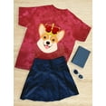 thumbnail image 3 of Royal Corgi W Crown Tie Dye Crystal Women -Image by Shutterstock, Female x-Large, 3 of 4