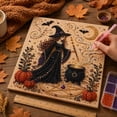 thumbnail image 3 of Halloween Ghost Pearl Art DIY Kit, Spooky Cute 3D diamond art kits for adults beginner, Witch Brew Art, Premium Sparkling Diamonds, Farm Halloween Decor Meaningful Craft Gifts C, 3 of 9