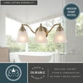 thumbnail image 5 of Standford 3 Light Brass Bathroom Vanity Fixture, 5 of 9