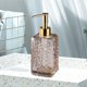 thumbnail image 5 of Dispensador de jabón líquido recargable para baño, cocina, gel de ducha, champú, loción. Envase de vidrio reutilizable con bomba, 320 ml, blanco, gris, rojo, dorado., 5 of 6