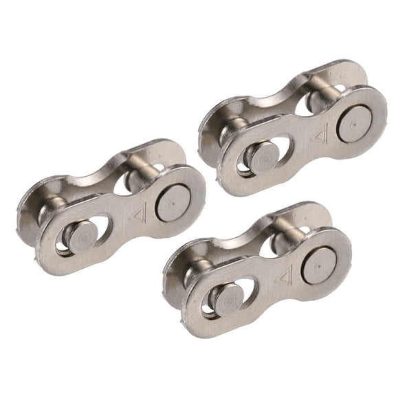 Unique Bargains 3 Pair 6 7 8 Speed Speed Master Chain Link Connectors Bicycle Bike Reusable Speed Chain Link Silver Tone