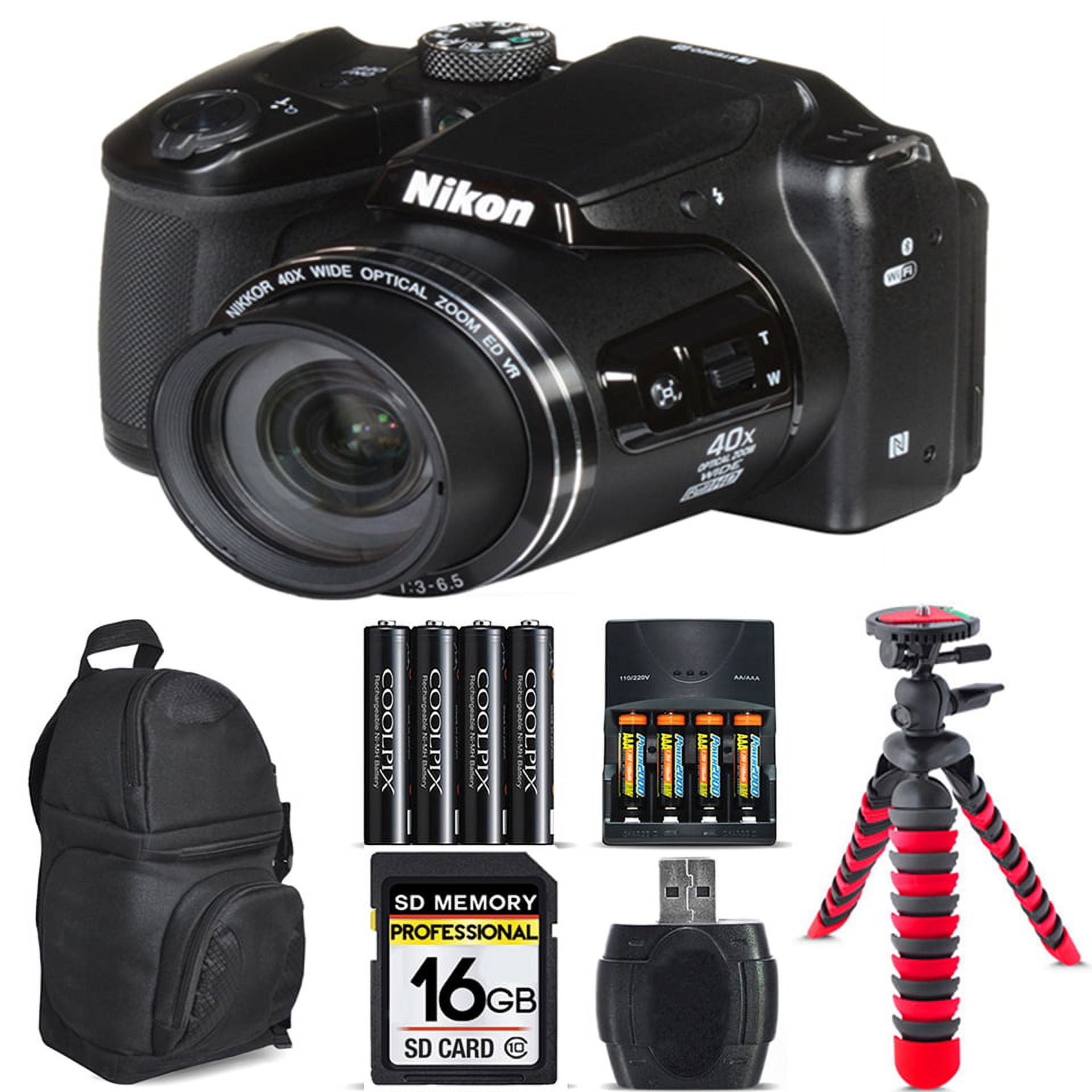 Nikon COOLPIX B500 Digital Camera 40x Optical Zoom + Tripod +