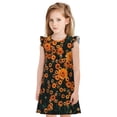 thumbnail image 1 of Fotbe Daisies Vestido de Dormir para Niñas de 3 a 10 Años, Mangas Cortas, Estilo Princesa, Pijama Camisón con Mangas Voladas-Large, 1 of 6