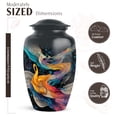 thumbnail image 2 of JAGASY Music Funeral Urns for Ashes for Women - Small 3 Inch Black Urns for Human Ashes Keepsake - Large 10 Inch Grey Cremation Urn for Mom, Dad - Little Memorial Urn - (1 Large, 4 Small), 2 of 7