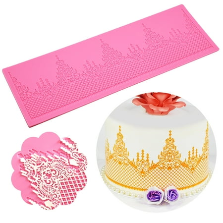 

NIUREDLTD Cake Fondant Flower Lace Sugar Wedding Floral Silicone Texture Mat Embossing Kitchen，Dining Bar