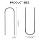 thumbnail image 2 of Best 100pcs Nichrome Wire High Temp Fusing Wire For Diy Kiln High Fire Fusing Wire U Hooks, 2 of 4