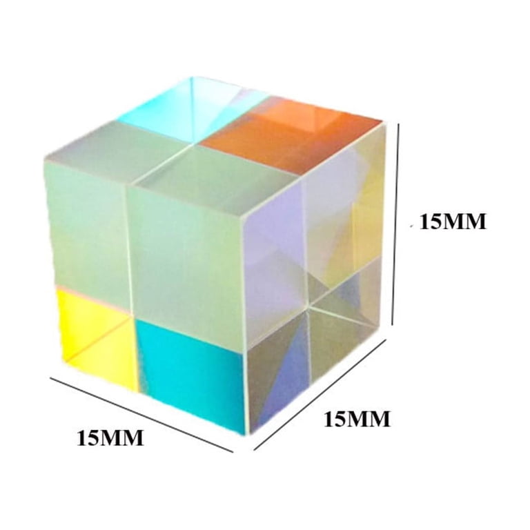 15x15x15mm Optical Glass Prism for Refracting Light and Creating