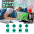 thumbnail image 4 of Projection Alarm Clock New Mirror Large Screen Display Silent Sleep Electronic Clock Multifunctional Intelligent Digital Nightlight Desk Clock, 4 of 7