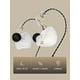 thumbnail image 2 of Auriculares intraurales con cable, auriculares HiFi de graves profundos con cables desmontables con pin B Pamolo BST3146884-1, 2 of 6