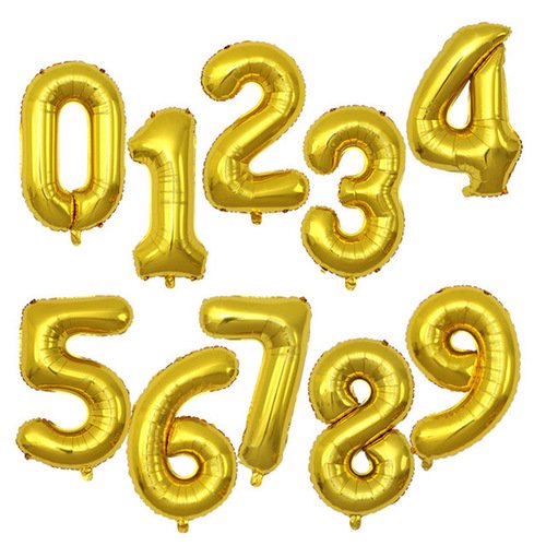 1 unidad de globos con números de lámina de helio rosa dorado rosa de 40 pulgadas 0 1 2