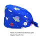 thumbnail image 5 of Paquete De 4 Gorros De Trabajo Para Enfermera, Servicio Prolongado, Color Puro, Botón Pulido Opaco, Gorros De Trabajo Multifuncionales Unisex, Uniformes De Trabajo Advancent AP008643-15, 5 of 5