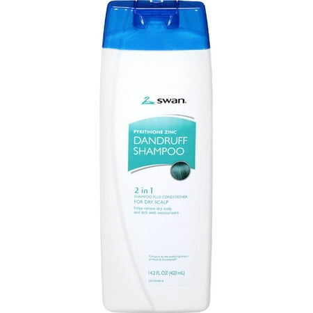 Swan: Dandruff Pyrithione Zinc 2 In 1 Shampoo, 14.2 Oz