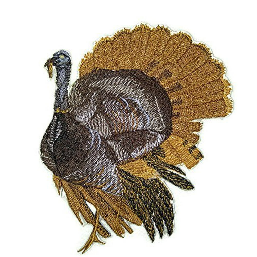Custom And Unique Happy Thanksgiving[ Turkey ]Embroidered Iron on/Sew