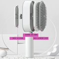 thumbnail image 2 of Peine de pelo con cojín de aire tipo prensa para mujer, cepillo de autolimpieza, cepillo para desenredar, accesorios de estilismo para masaje, 2 of 5