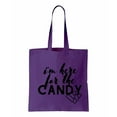 thumbnail image 1 of I'm Here For The Candy, Halloween Cotton Canvas Re-Usable Shopping & Carry-All Tote Bag, 1 of 3