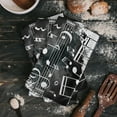 thumbnail image 3 of Cloth Cleaning Household Absorption Water Dishcloth Kitchen Towel Hand Tea Printed Splash Watercolor White Black Music Note, 3 of 6