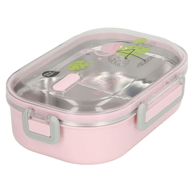Stainless Steel Lunch Box 304 Stainless Steel Lunch Box Compartment Liner Thermal Insulation Bento Lunch Box Illustration Style Leak Proof Container For Student Children