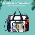 thumbnail image 4 of Bolso transparente de PVC Likrtyny con asa superior gran capacidad para mujer, 4 of 6