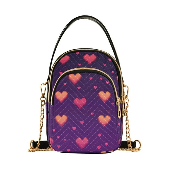 FORMRS Crossbody Bag for Women Shoulder Cell Phone Purse with Zipper, Love in The Clouds