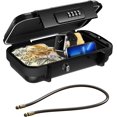 thumbnail image 1 of Travel Portable Lock Box Digit Combination Lockbox Cash Box Mini Security Case with Removable Chain Portable Beach Box for Travel Beach Office Hotel Cars Dorms, 1 of 7