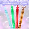 100 Pieces Christmas Bubble YPF5 Wands Mini Bubbles Wands 4 Styles