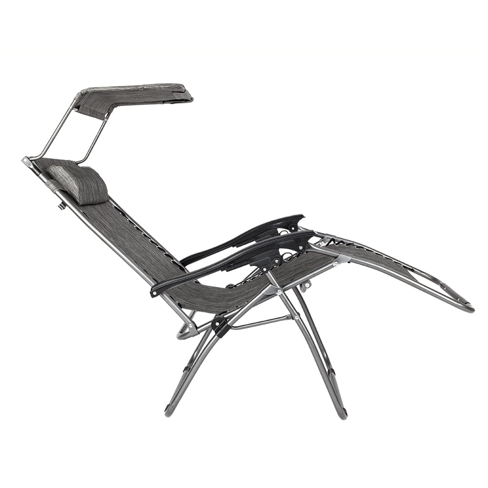 Kepooman Zero Gravity Chair Lounge Chair, Portable Folding Chairs for Sun Bath, Lawn & Patio Chair, Folding Beach Chair with Awning Leisure, Gray Kepooman Zero Gravity Chair Lounge Chair, Portable Folding Chairs for Sun Bath, Lawn & Patio Chair, Folding Beach Chair with Awning Leisure, Gray