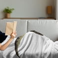 thumbnail image 3 of Dinosaur Soft Flannel Fleece Throw Blanket, Tyrannosaurus Dinosaur Illustration Prehistoric Nature Wildlife Reptilian, Cozy Plush for Indoor and Outdoor Use, 50" x 70", Army Green Black, by Ambesonne, 3 of 5