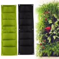 thumbnail image 2 of Monstrate Jardinera De Jardín Vertical No Tejida Bolsa De Cultivo De Vegetales De 7 Flores Montada En La Pared - Negro Jardín y Patio, 2 of 6