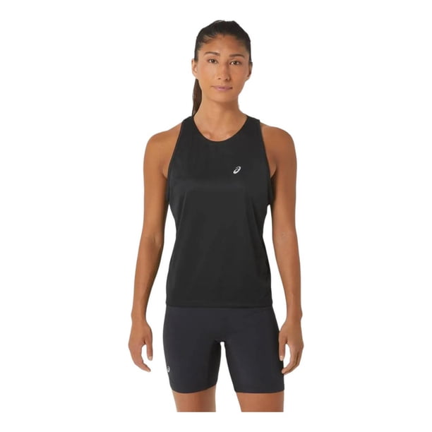 Playera Asics Mujer Dama Running Negro Tank Ready-set Lyte negro M