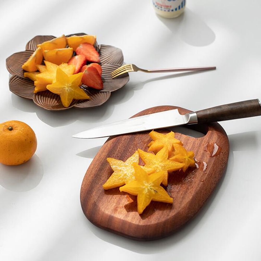 WORGEOUS Brown Synthetic Kitchen Cutting Board, Reversible Chopping Mat with Hanging Hole, Non-Warping