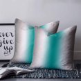 thumbnail image 2 of 20x20 Pillow Covers Set of 2, Gray Teal Green Throw Pillow Covers Decorative Couch Cushion Case, Modern Gradient Geometric Microfiber Square Pillowcases for Bedroom Car Living Room, 2 of 7