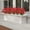 Red, variant on Decor Bundles Artificial Flowers For Outdoors,UV Resistant Faux Plastic Plants For Spring Summer Garden Porch Window Box Table Vase Home Decor,No Fade Realistic Blooms Indoor Outdoor Display