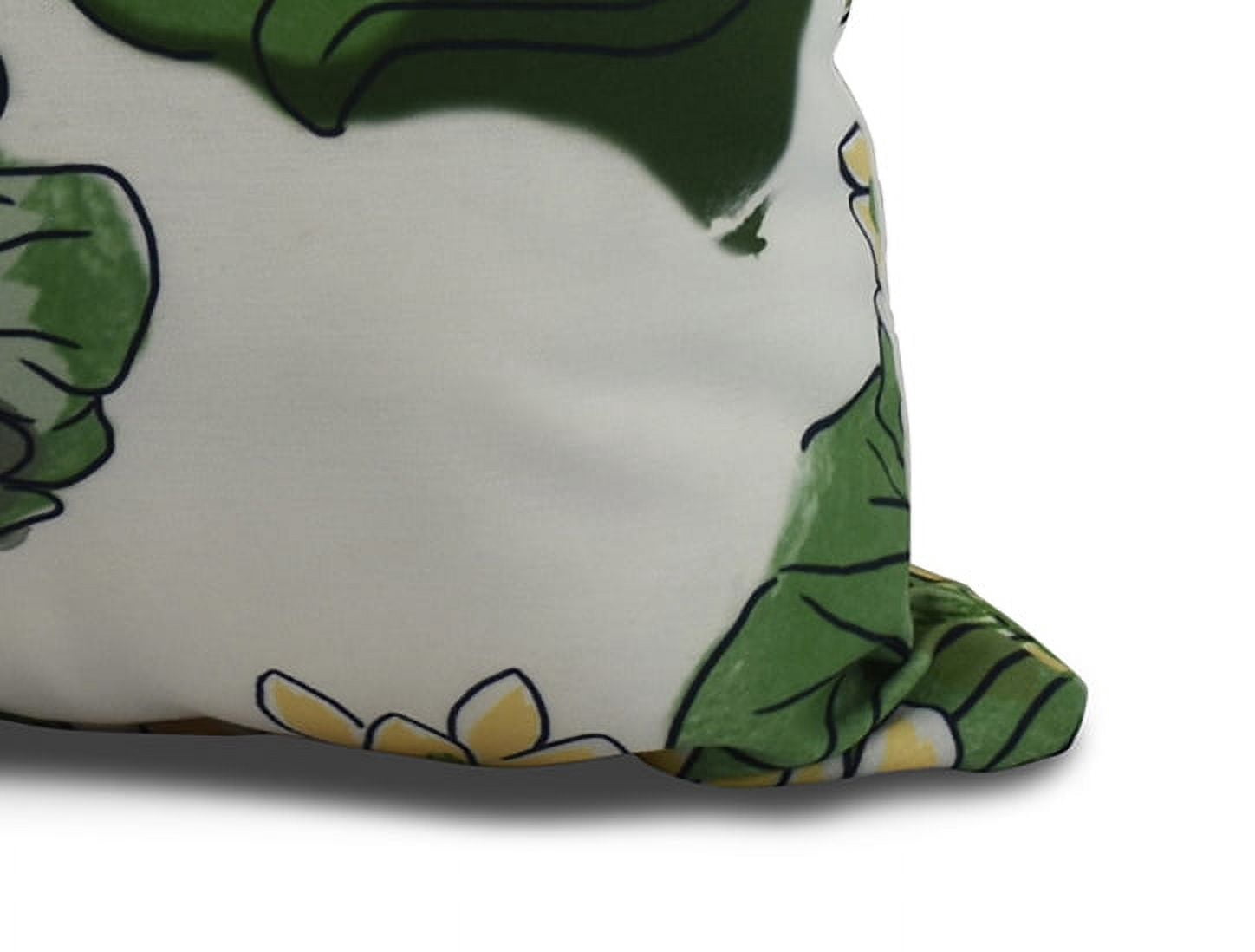 Simply Daisy, 26 x 26 Inch, Lotokoi, Floral Print Pillow, Green