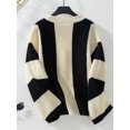 thumbnail image 5 of Jalioing Fall Sweater Cardigan Womens Casual Open Front Sweaters Coat Color Block Long Sleeve Knit Outwear, 5 of 5