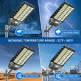 thumbnail image 3 of 6000W Solar Street Lights, Solar Parking Lot Lights Commercial Grade 420000 Lumens Outdoor Waterproof Dusk to Dawn Motion Sensor with Remote Control, 3 of 7
