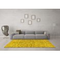 thumbnail image 3 of Ahgly Company Indoor Rectangle Abstract Yellow Modern Area Rugs, 5' x 7', 3 of 4
