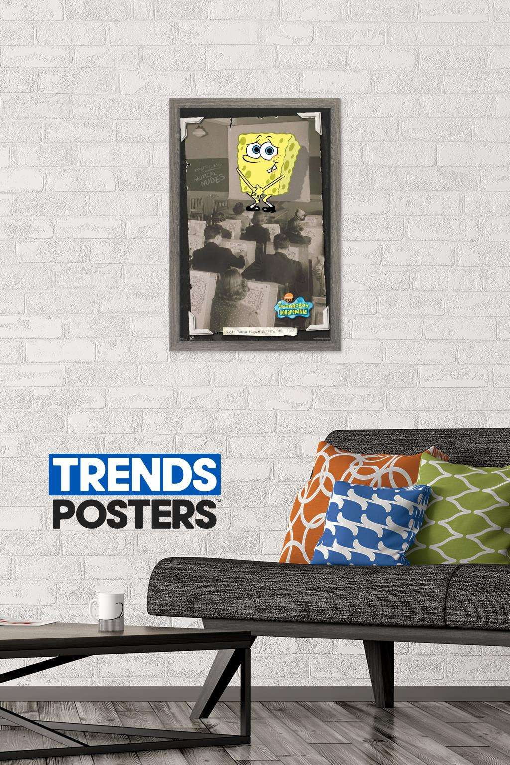 Nickelodeon Spongebob - Class Wall Poster, 14.725" x 22.375", Framed