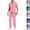 #03 Pink, variant on Scrubs Set for Mens Stretch V Neck Scrub Top and Pants Medical Uniform Anti Wrinkle Multiple Pockets Nurse Workwear Healthcare Clothing,M,Sky Blue