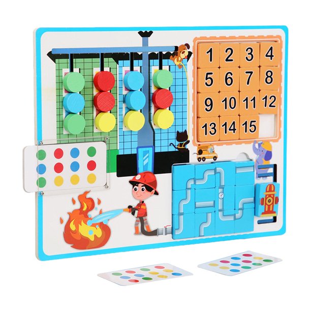 Juego educativo de aprendizaje 3 en 1, juguetes para de 3 años, rompecabezas de madera para en edad preescolar, regalos