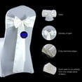 thumbnail image 6 of MDS Pack of 10 satin Chair Sashes Bow for Wedding and Events Supplies Party -ivory, 6 of 8