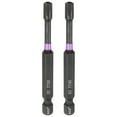 thumbnail image 1 of Uxcell 2pcs TT30 Torx Impact Screwdriver Bit 1/4" Hex Shank 3" Long Magnetic with Hole, 1 of 7
