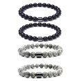thumbnail image 1 of Pulseras Piedra Natural Pulsera Anti Alcohol para Hombre Mujer (2 2 Picasso), 1 of 9