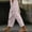 Pink, variant on Dress Pants For Women Casual Elastic Waist Bandage Women New Fashion Print Button Pocket Pants Full Length Lounge Trousers