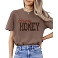 thumbnail image 5 of Howdy Honey Shirt for Women Country Western Cowgirl Rodeo Concert Nashville Graphic Tee Espresso Shirt Adult Medium, 5 of 7