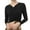 Black, variant on tarylea Women's Yoga Tops V Neck Drawstring Tops Long Sleeve Slim Fitted Shirts Casual Sports Shirts Athletic Tops