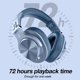thumbnail image 3 of Auriculares OneOdio A70 Bluetooth para colocar sobre las orejas con 72 horas de reproducción, 3 of 7